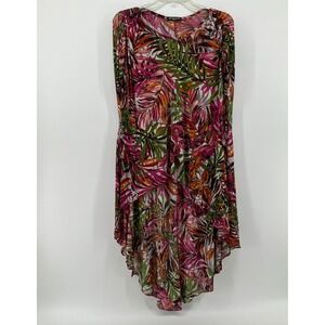 Cha‎ Cha Vente Tropical Mesh Palm Leaf Swim Coverup Small Vacation Resort Beach